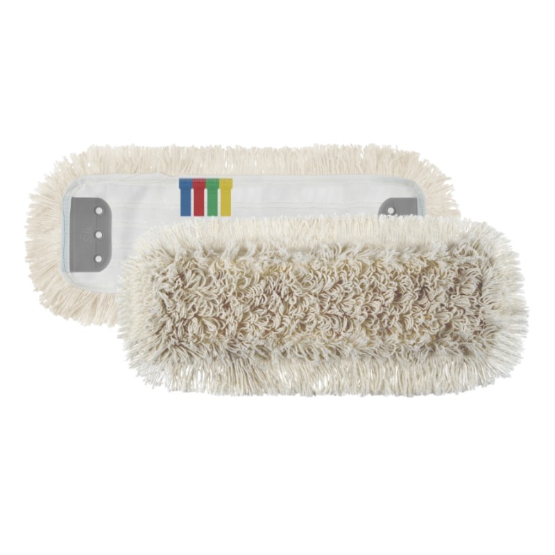 Mop met franje - Systeem met gaatjes - Katoen - 50 cm